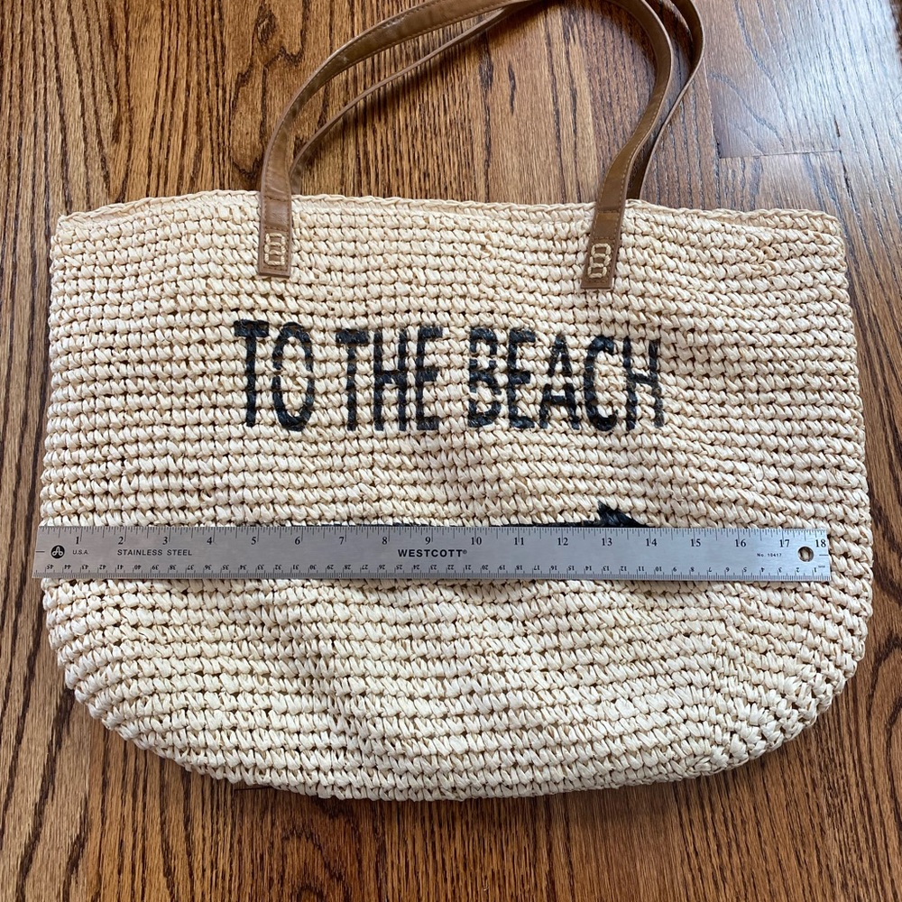 Beach tote- straw - Picture 8 of 9